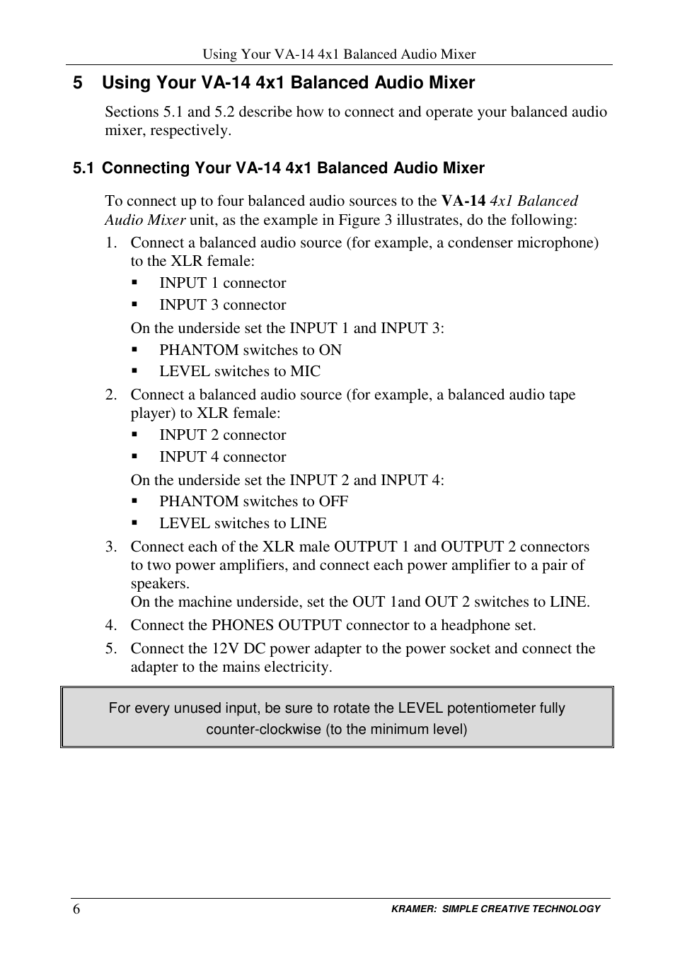 Kramer Electronics VA-14 User Manual | Page 8 / 12