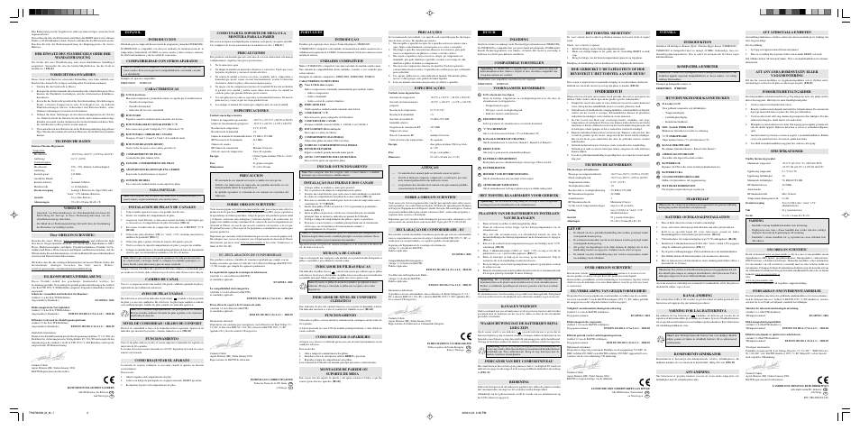 Onderhoud | Kramer Electronics Oregon Scientific REMOTE THERMO-HYGROMETER WITH LSC THGR228N User Manual | Page 2 / 2