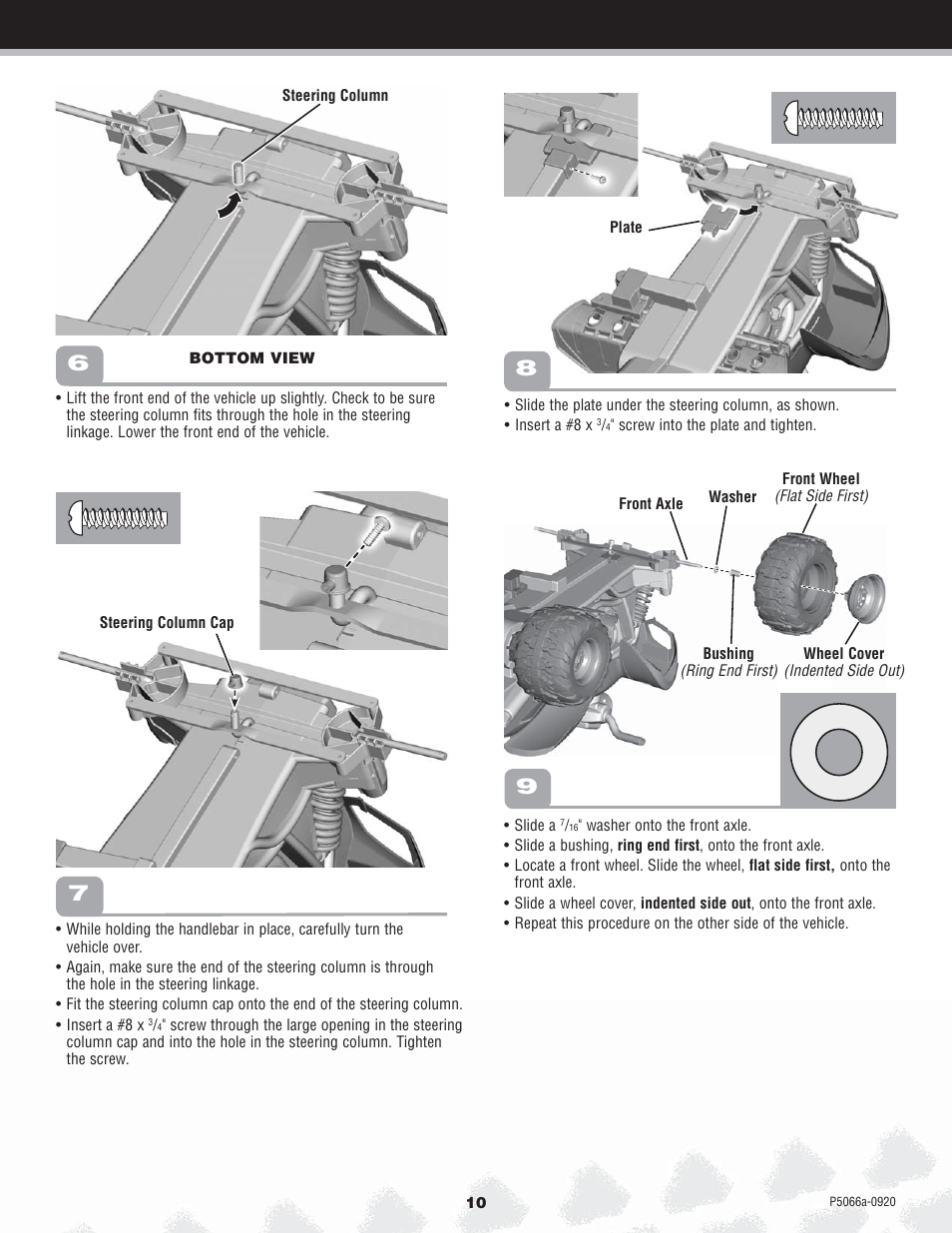 Kawasaki POWER WHEELS P5066 User Manual | Page 10 / 24