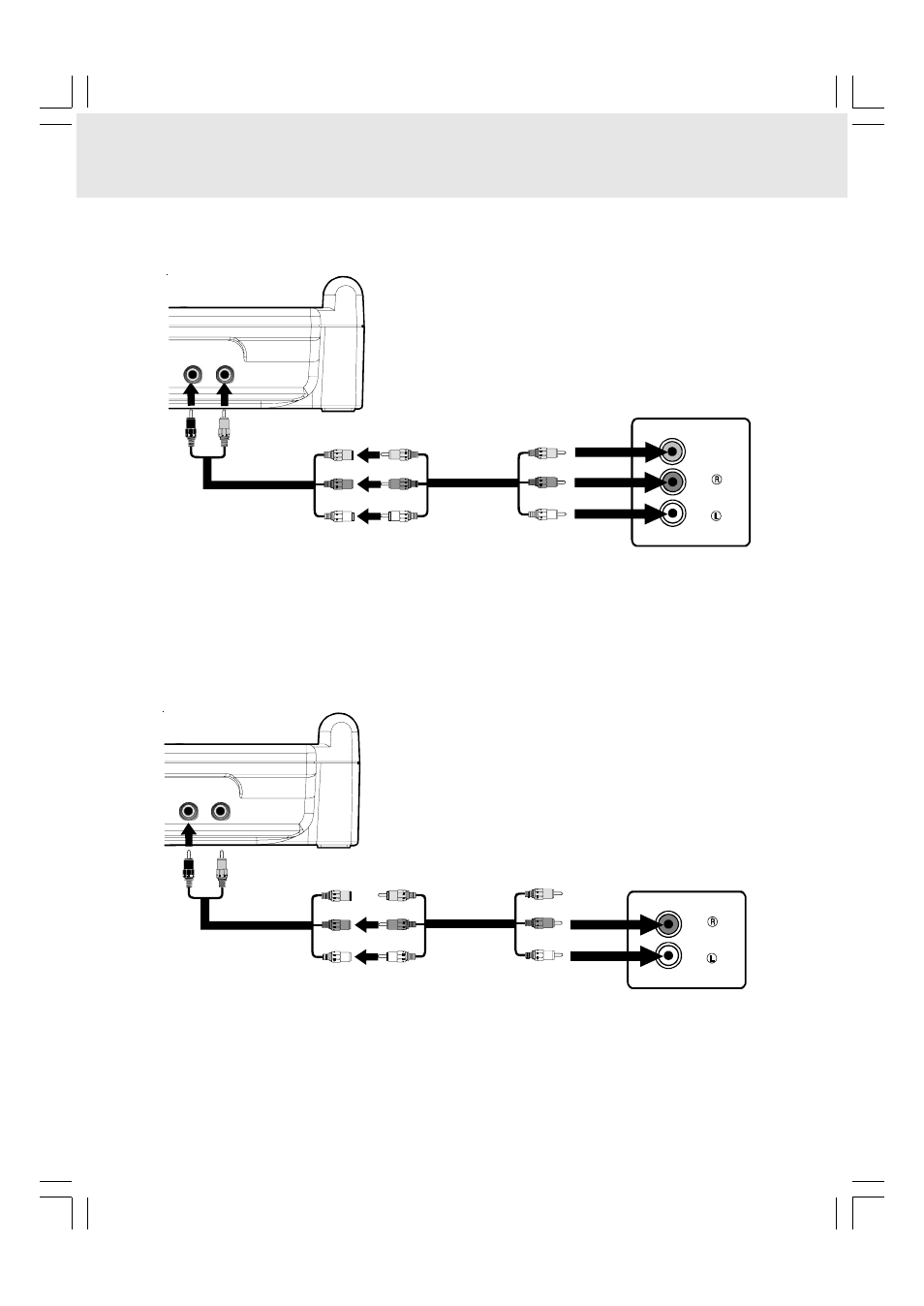 Connecting other equipment, A. connecting the unit to a tv, B. connecting to an amplifier or stereo receiver | Kawasaki PVS10921 Q User Manual | Page 12 / 25