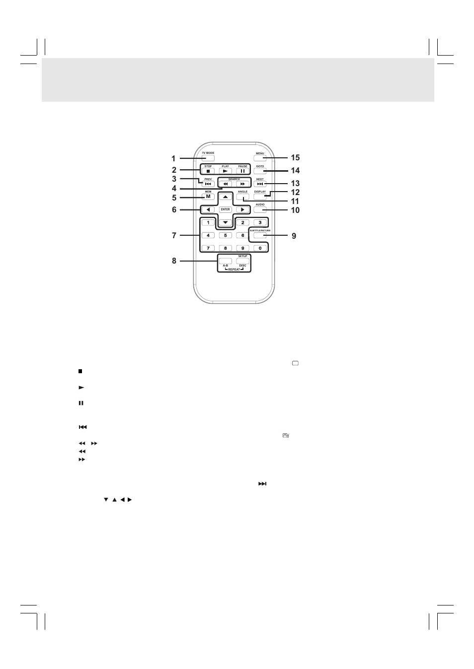 Control reference guide, Remote control | Kawasaki PVS10921 Q User Manual | Page 7 / 25