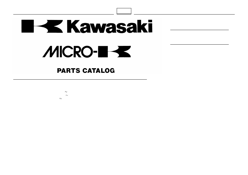 Kawasaki MICRO-K KX450 D8F User Manual | 85 pages