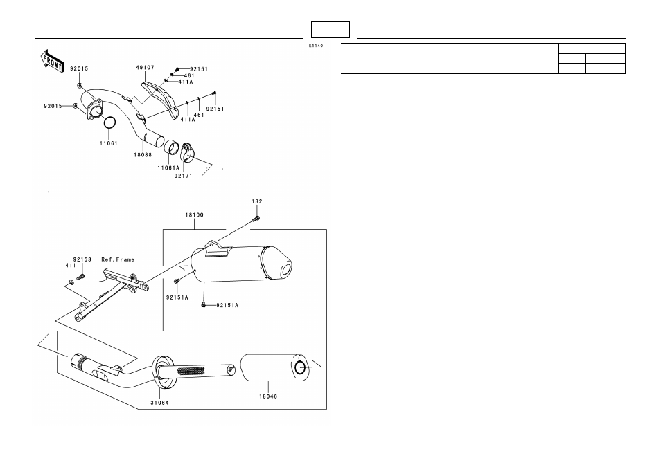 Muffler(s)(as) | Kawasaki MICRO-K KX450 D8F User Manual | Page 23 / 85