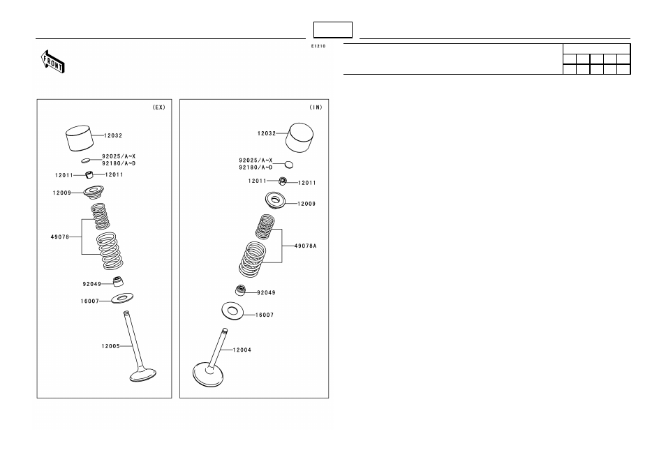 Valve(s) | Kawasaki MICRO-K KX450 D8F User Manual | Page 25 / 85