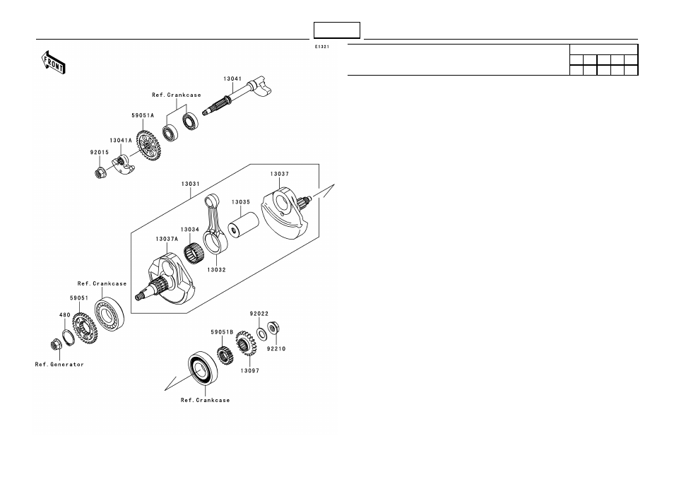 B-11, Crankshaft | Kawasaki MICRO-K KX450 D8F User Manual | Page 27 / 85