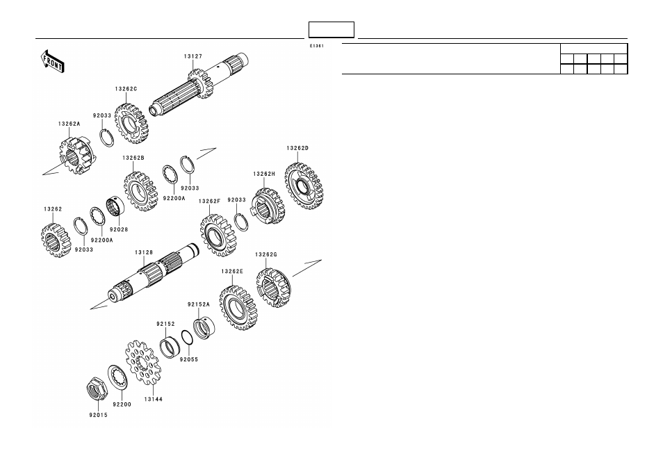 B-14, Transmission | Kawasaki MICRO-K KX450 D8F User Manual | Page 30 / 85