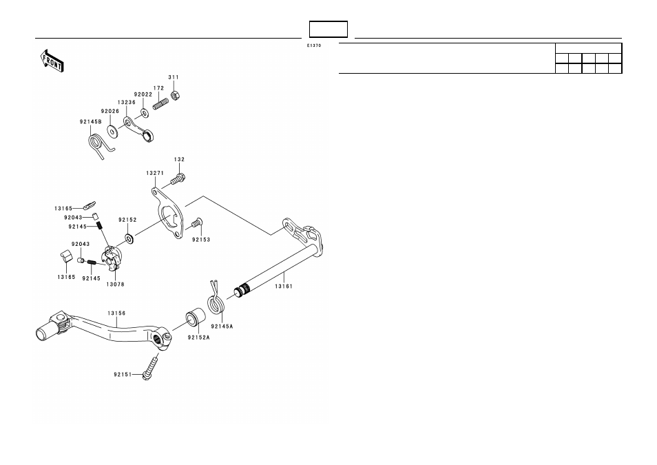 Gear change mechanism | Kawasaki MICRO-K KX450 D8F User Manual | Page 32 / 85