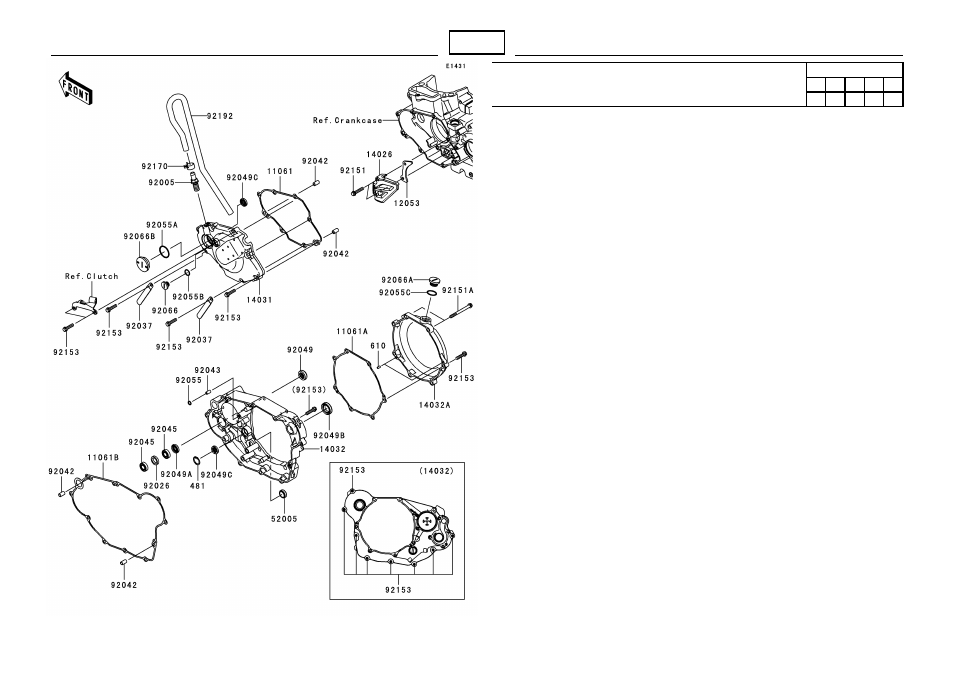 Engine cover(s) | Kawasaki MICRO-K KX450 D8F User Manual | Page 34 / 85