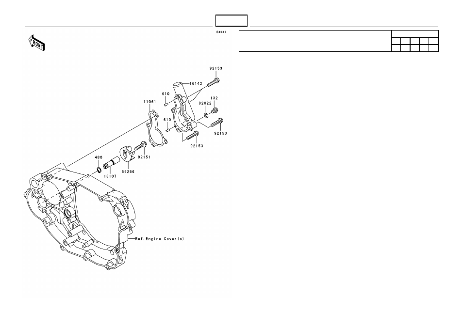 C-14, Water pump | Kawasaki MICRO-K KX450 D8F User Manual | Page 42 / 85