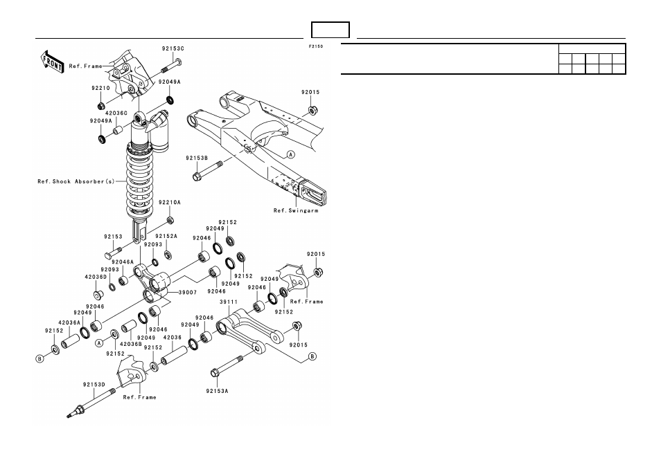 Suspension | Kawasaki MICRO-K KX450 D8F User Manual | Page 49 / 85