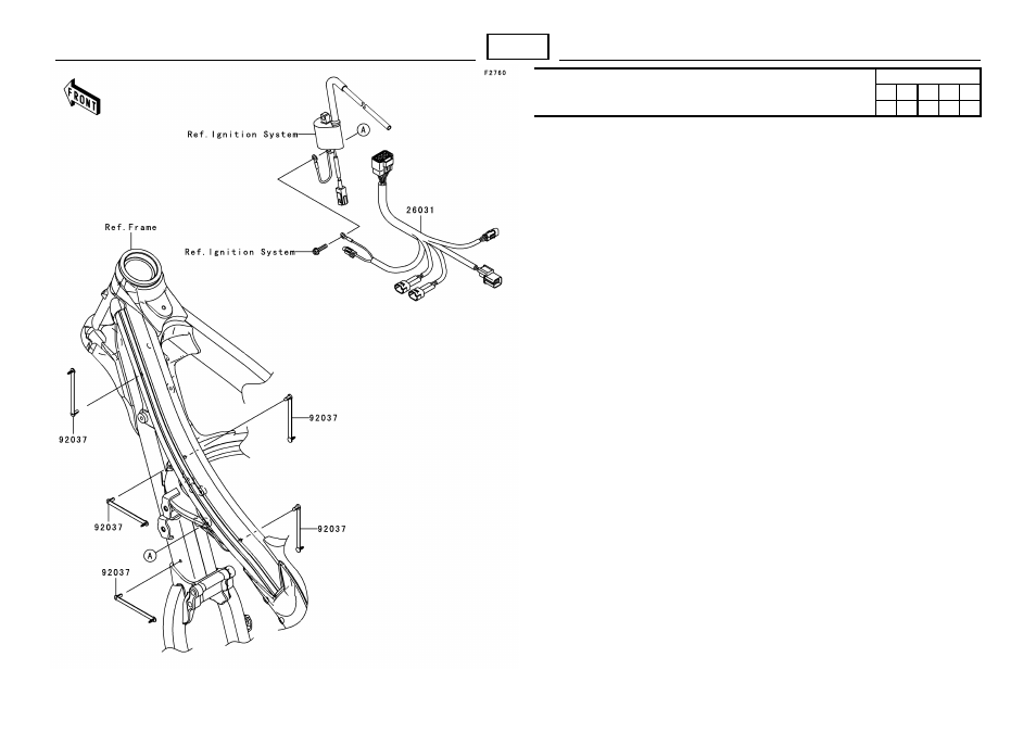 Chassis electrical equipment | Kawasaki MICRO-K KX450 D8F User Manual | Page 70 / 85