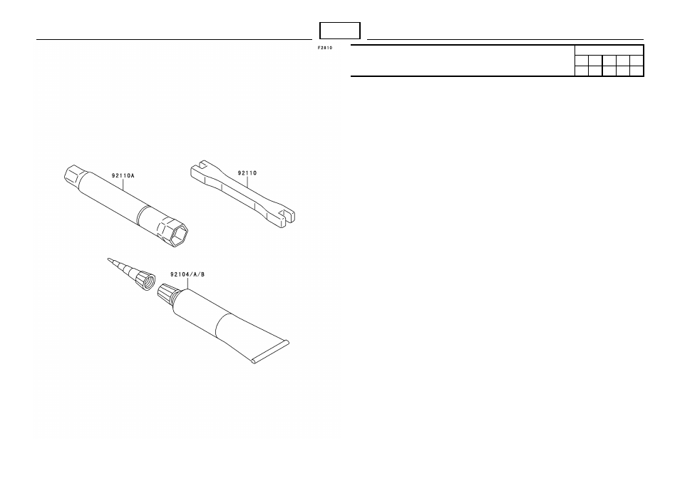 Owner’s tools | Kawasaki MICRO-K KX450 D8F User Manual | Page 71 / 85