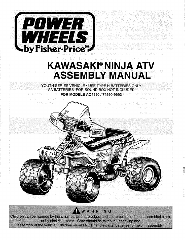 Kawasaki NINJA AO4590 User Manual | 20 pages