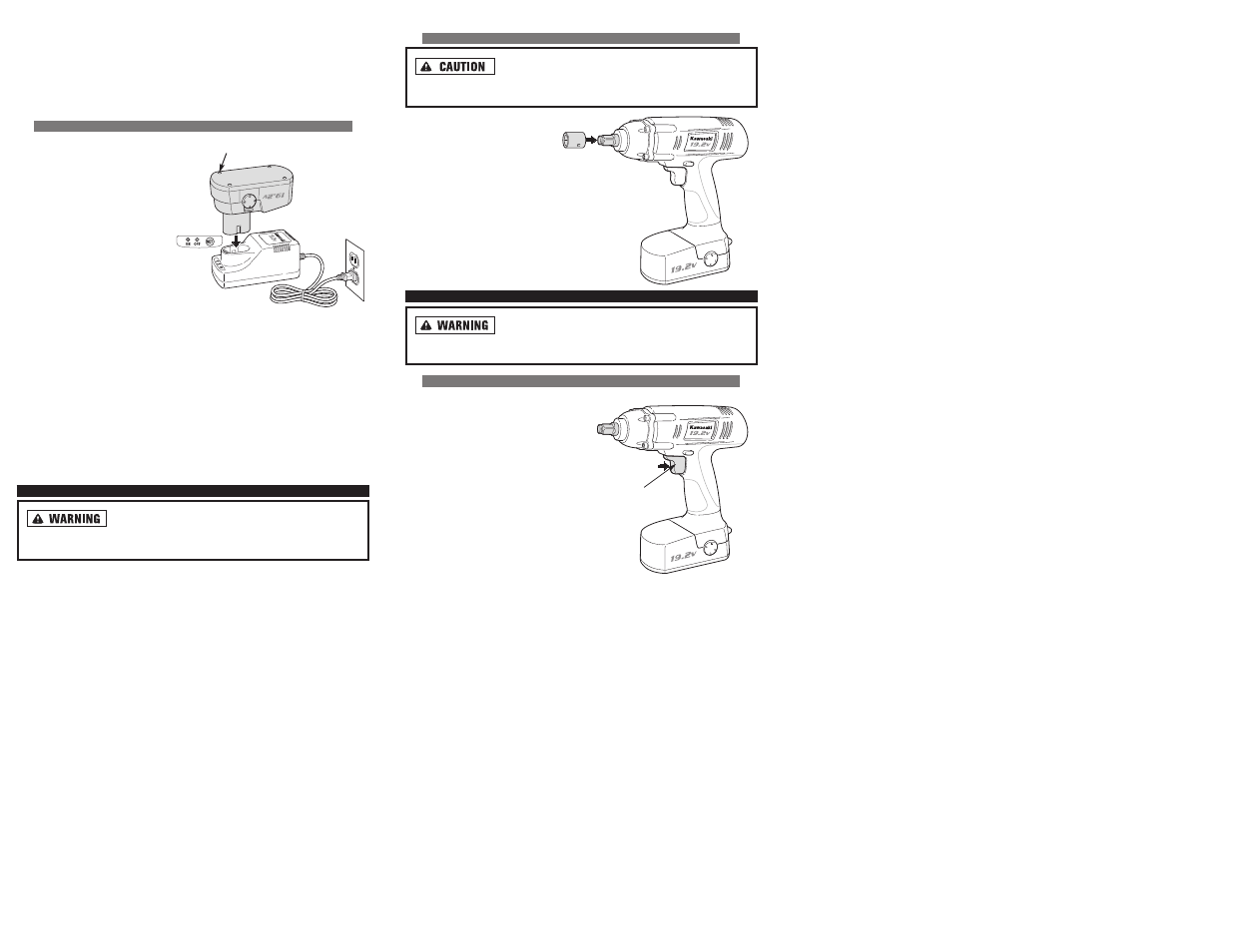Kawasaki 19.2V BATTERY-OPERATED IMPACT WRENCH 840458 User Manual | Page 8 / 11