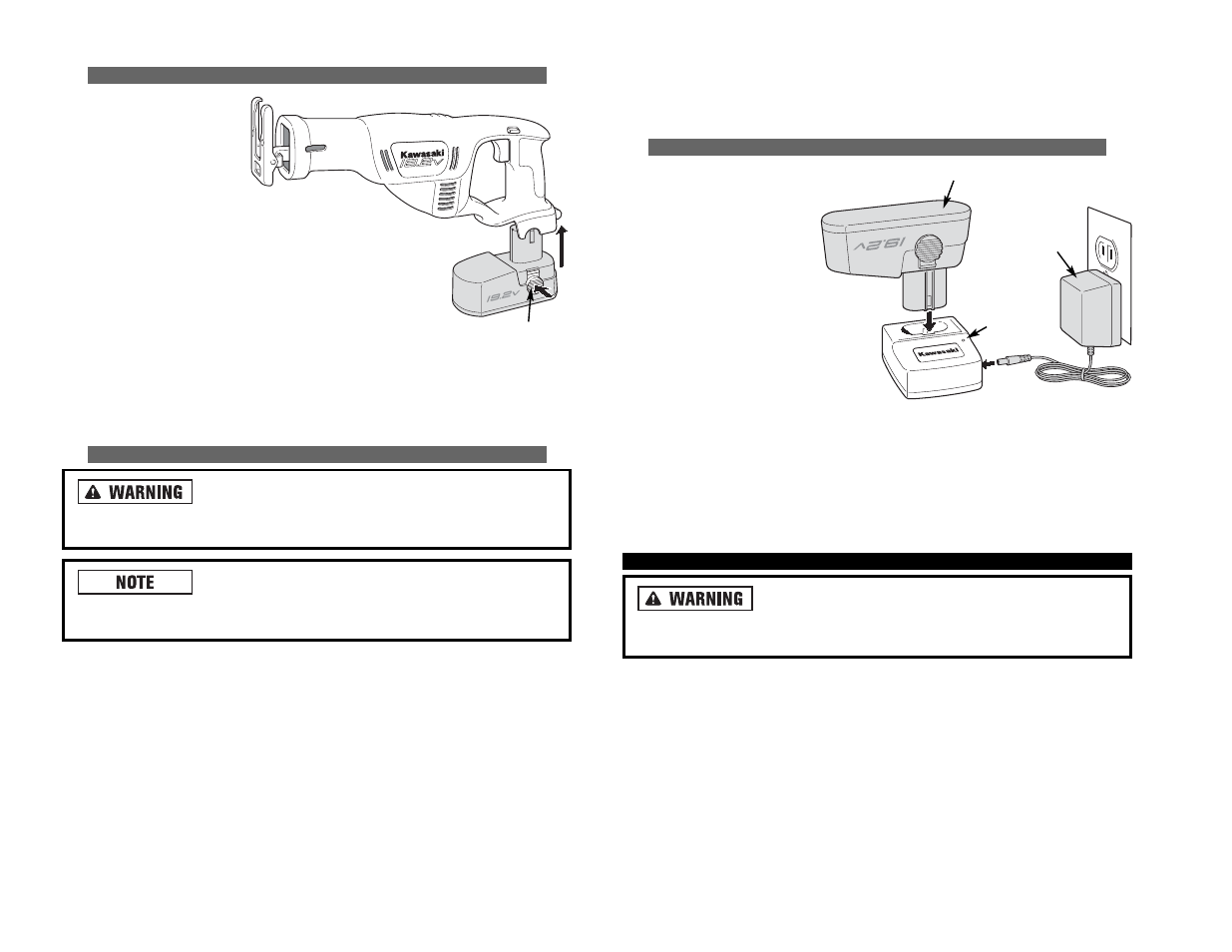 Kawasaki 19.2V BATTERY-OPERATED CIRCULAR SAW User Manual | Page 20 / 52