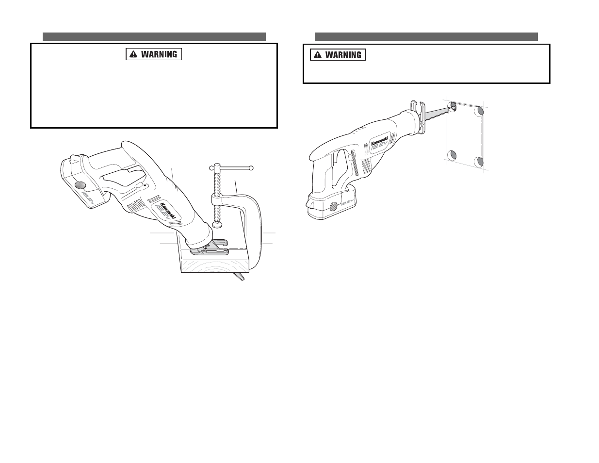 Kawasaki 19.2V BATTERY-OPERATED CIRCULAR SAW User Manual | Page 22 / 52