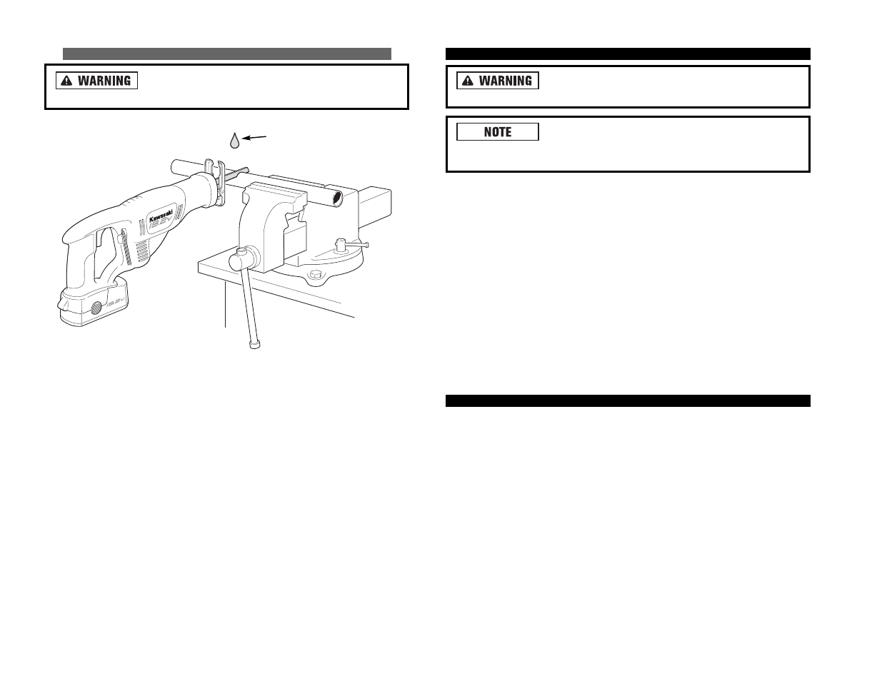 Kawasaki 19.2V BATTERY-OPERATED CIRCULAR SAW User Manual | Page 23 / 52