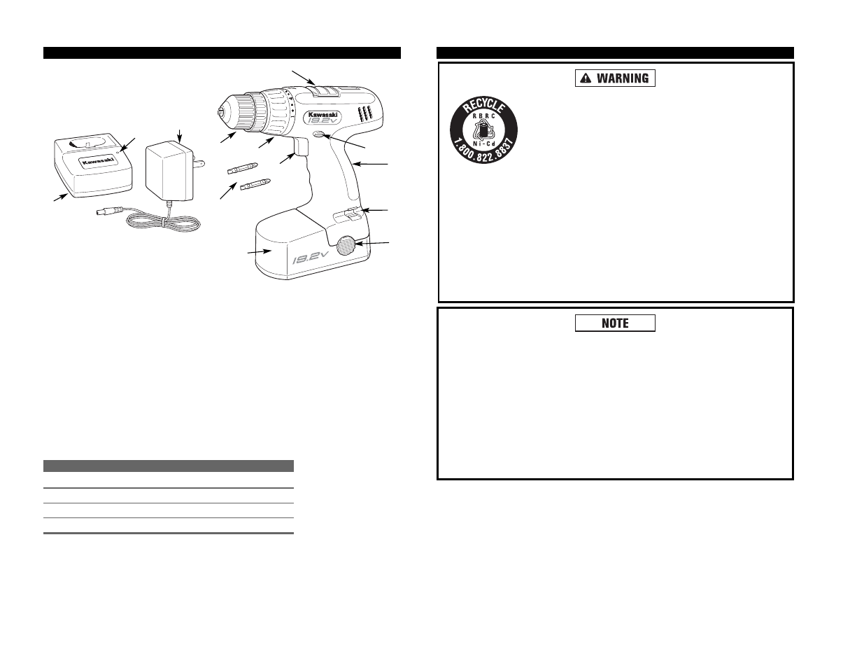 Kawasaki 19.2V BATTERY-OPERATED CIRCULAR SAW User Manual | Page 41 / 52