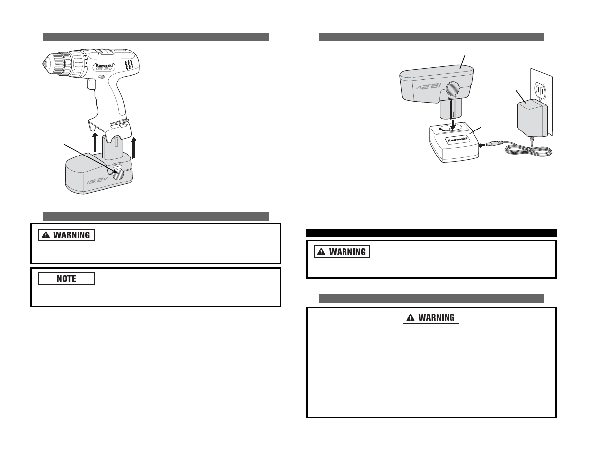 Kawasaki 19.2V BATTERY-OPERATED CIRCULAR SAW User Manual | Page 42 / 52