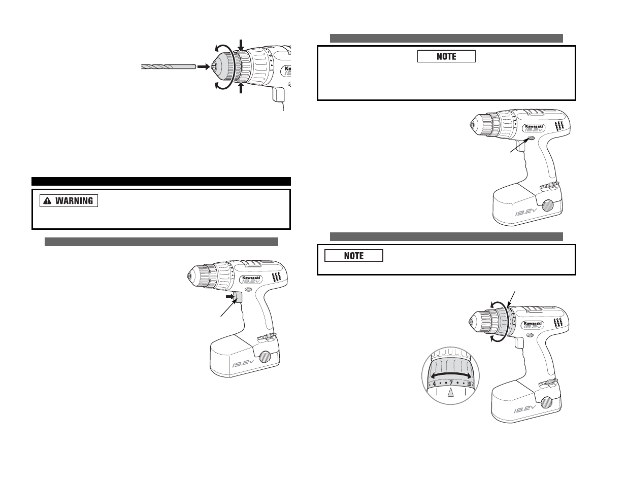 Kawasaki 19.2V BATTERY-OPERATED CIRCULAR SAW User Manual | Page 43 / 52