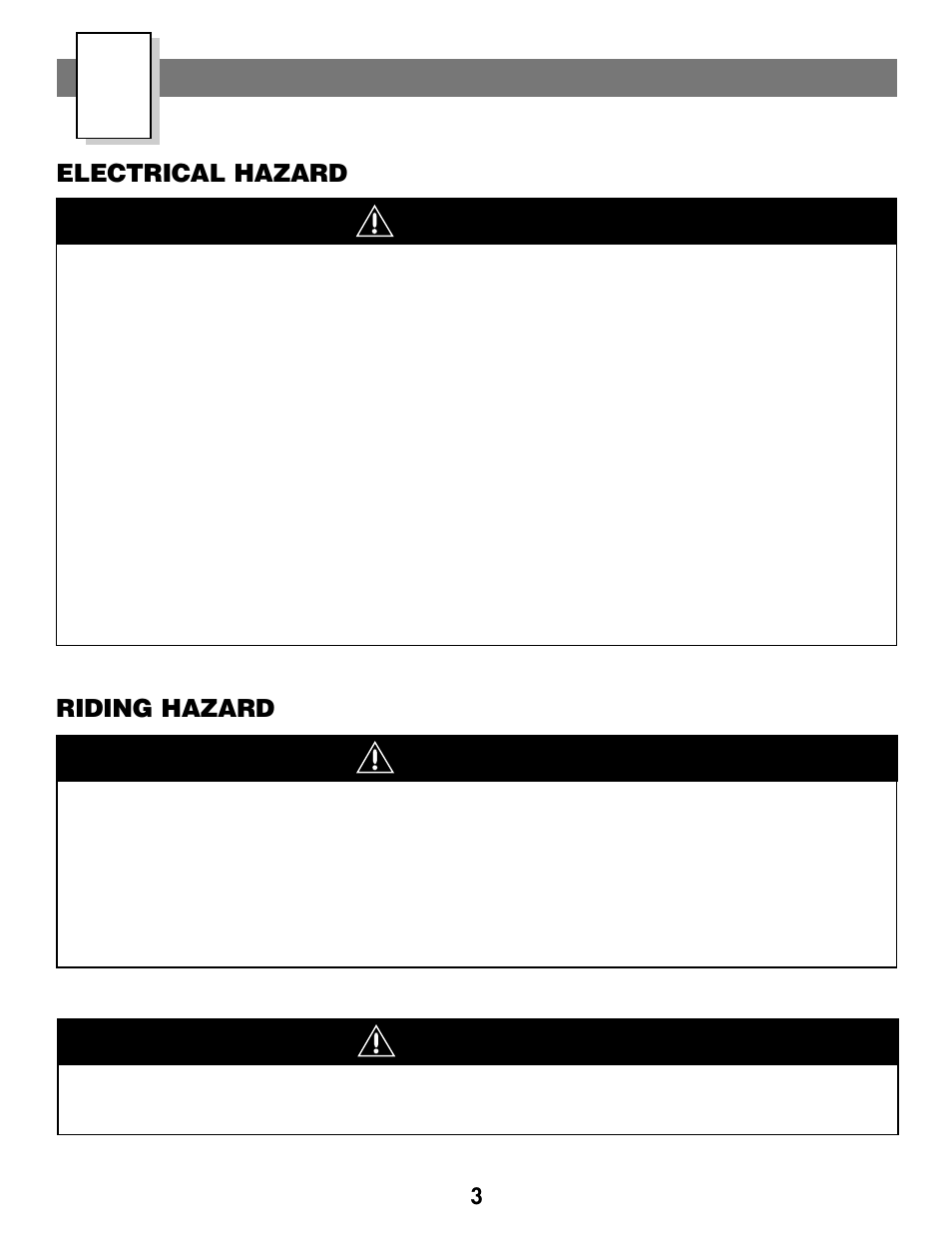Caution, Warning, Warnings and caution | Kawasaki C7478 User Manual | Page 3 / 24