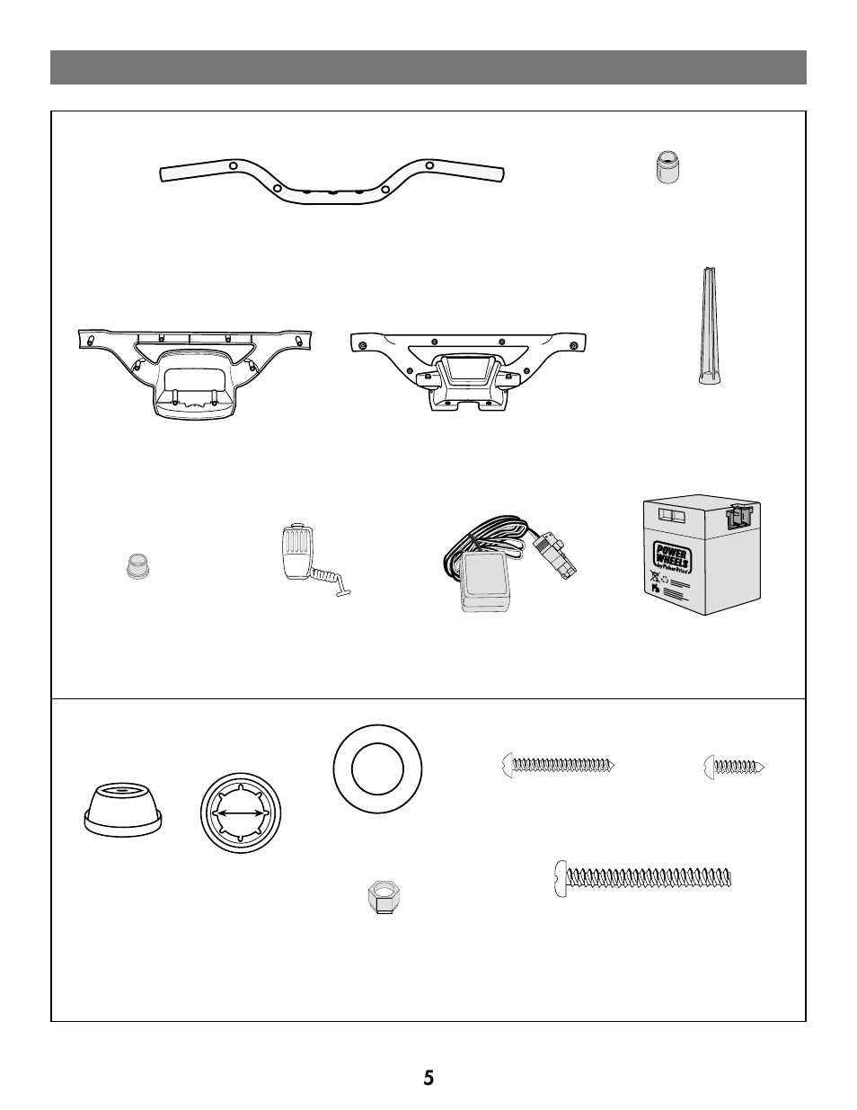 Parts, All shown actual size | Kawasaki C7478 User Manual | Page 5 / 24