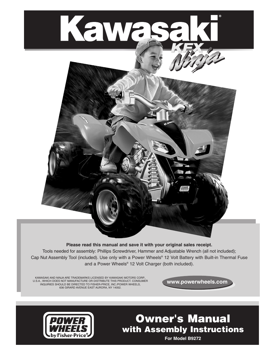 Kawasaki NINJA B9272 User Manual | 20 pages