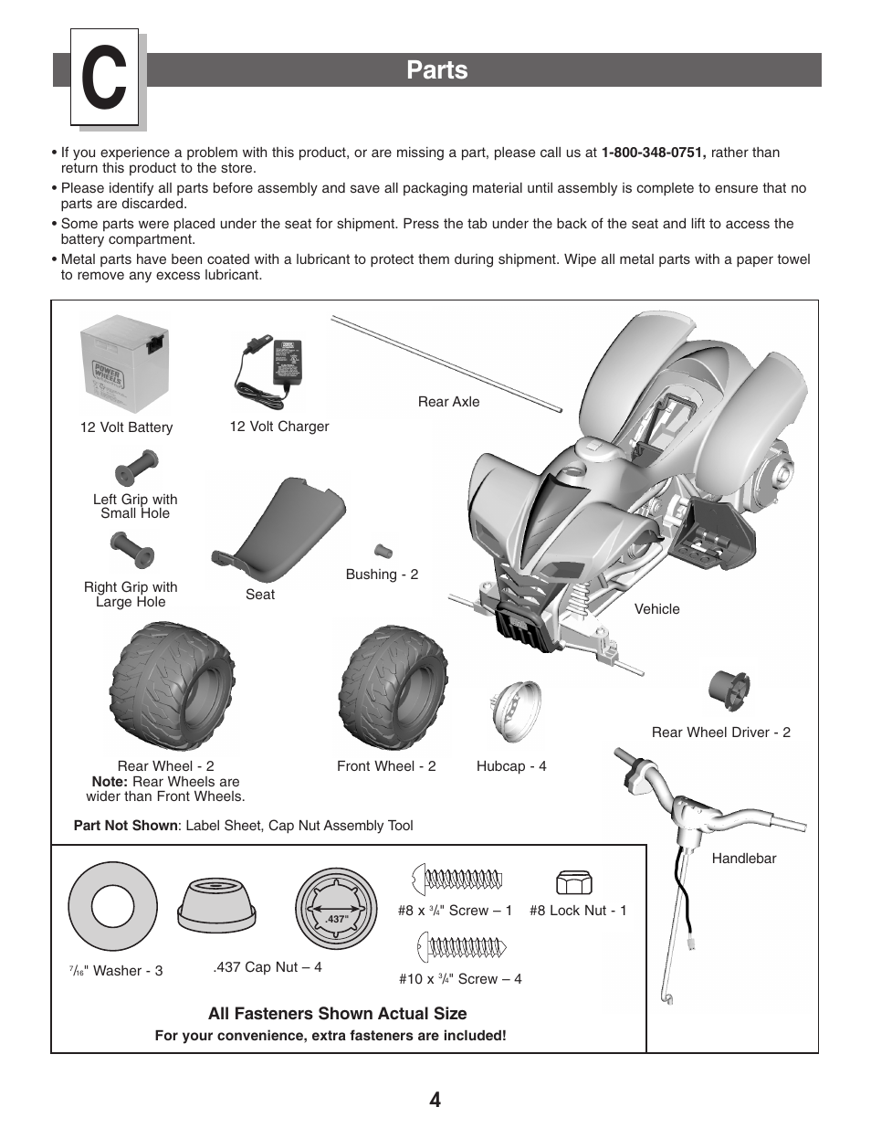 Parts | Kawasaki NINJA B9272 User Manual | Page 4 / 20