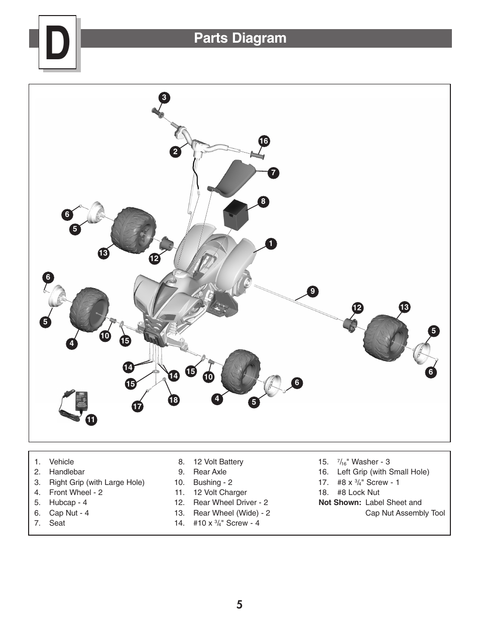 Parts diagram | Kawasaki NINJA B9272 User Manual | Page 5 / 20