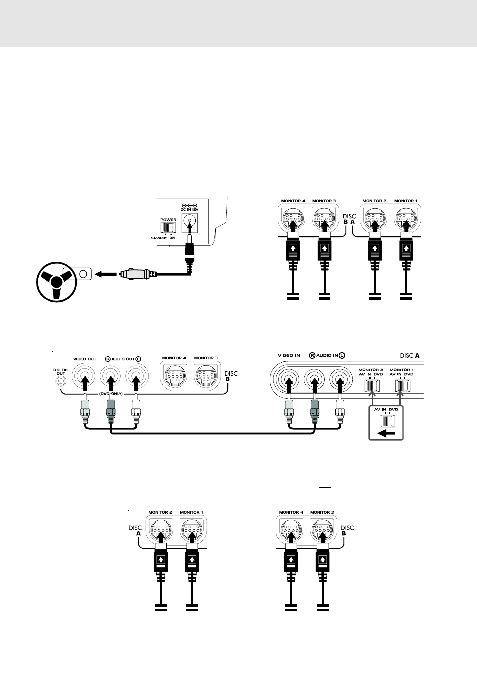 Connections, Connecting the monitors | Kawasaki PVS2970S User Manual | Page 11 / 27