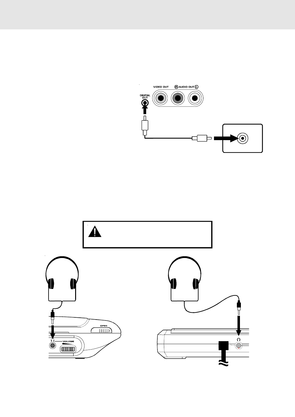 Connections, Using headphones / earphones | Kawasaki PVS2970S User Manual | Page 14 / 27