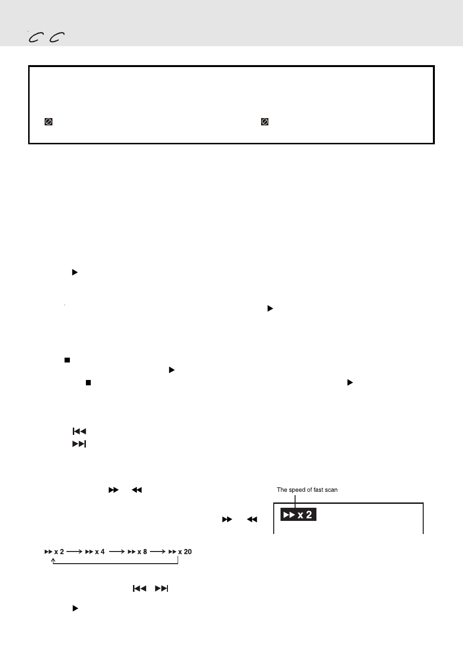 Playing a disc, Playing a disc on disc a / b, Pausing playback (still mode) | Stopping playback, Fast forward / fast reverse | Kawasaki PVS2970S User Manual | Page 16 / 27