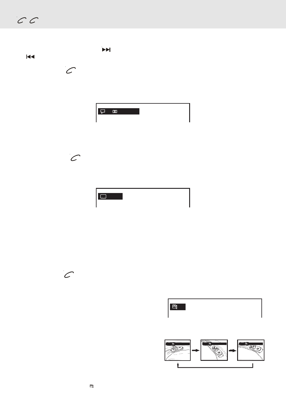 Playing a disc, Skip (forward / reverse), Audio selection | Subtitle selection, Angle selection | Kawasaki PVS2970S User Manual | Page 17 / 27