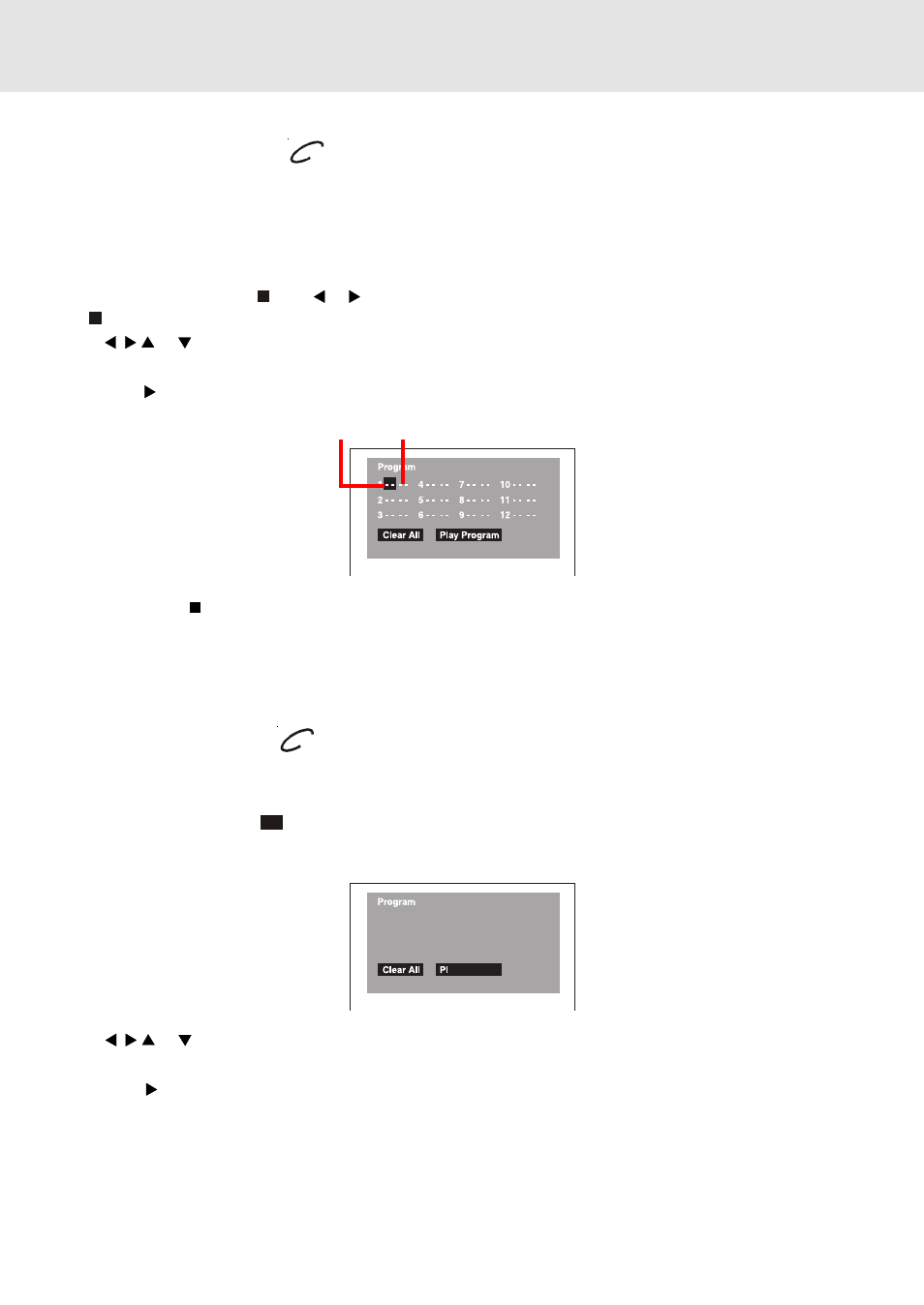 Title / chapter programmed playback | Kawasaki PVS2970S User Manual | Page 20 / 27