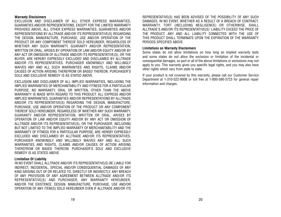 Kawasaki Rechargeable Jumpstarter 840095 User Manual | Page 11 / 11