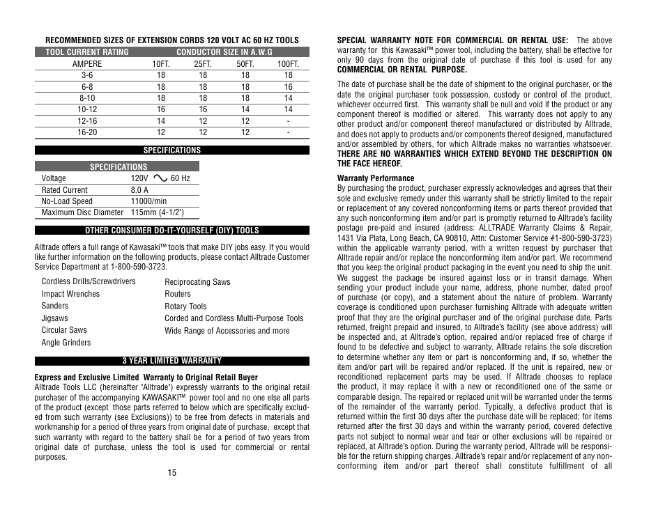 Kawasaki 691202 User Manual | Page 9 / 10