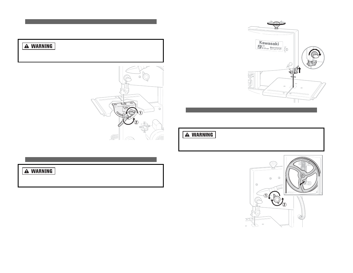 Kawasaki Band Saw User Manual | Page 11 / 16