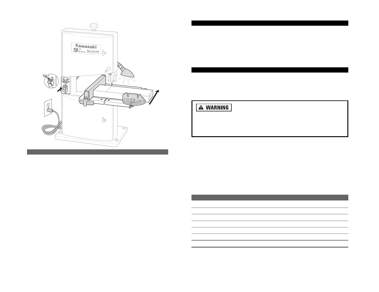 Kawasaki Band Saw User Manual | Page 14 / 16