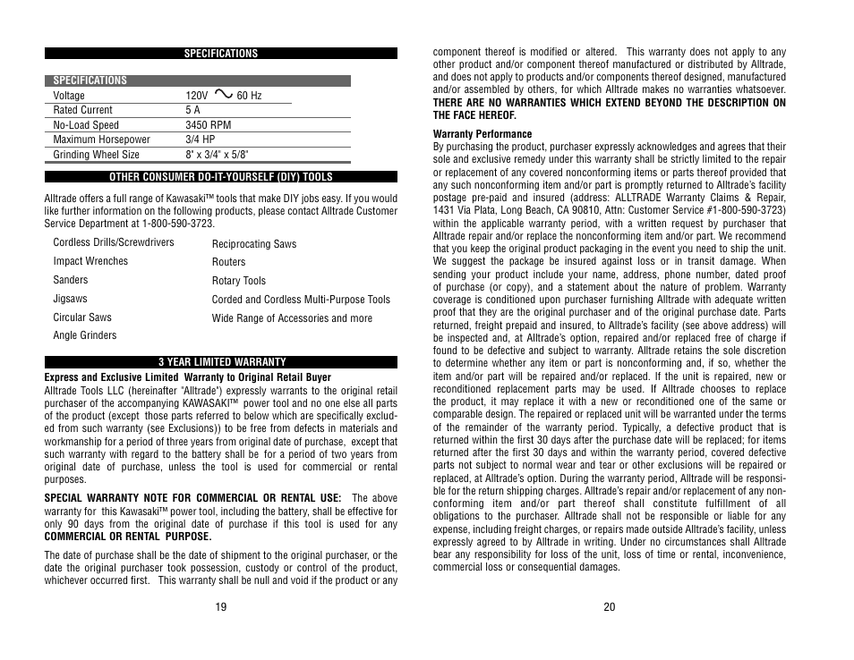 Kawasaki 840078 User Manual | Page 11 / 12