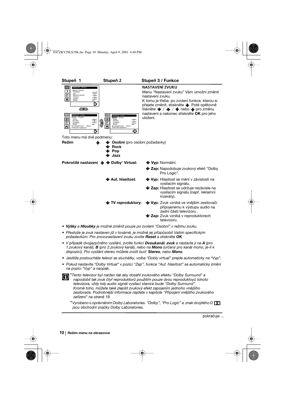 Sony KV-29LS35K User Manual | Page 49 / 122