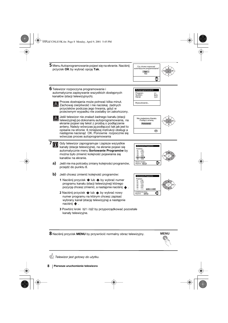 Sony KV-29LS35K User Manual | Page 87 / 122