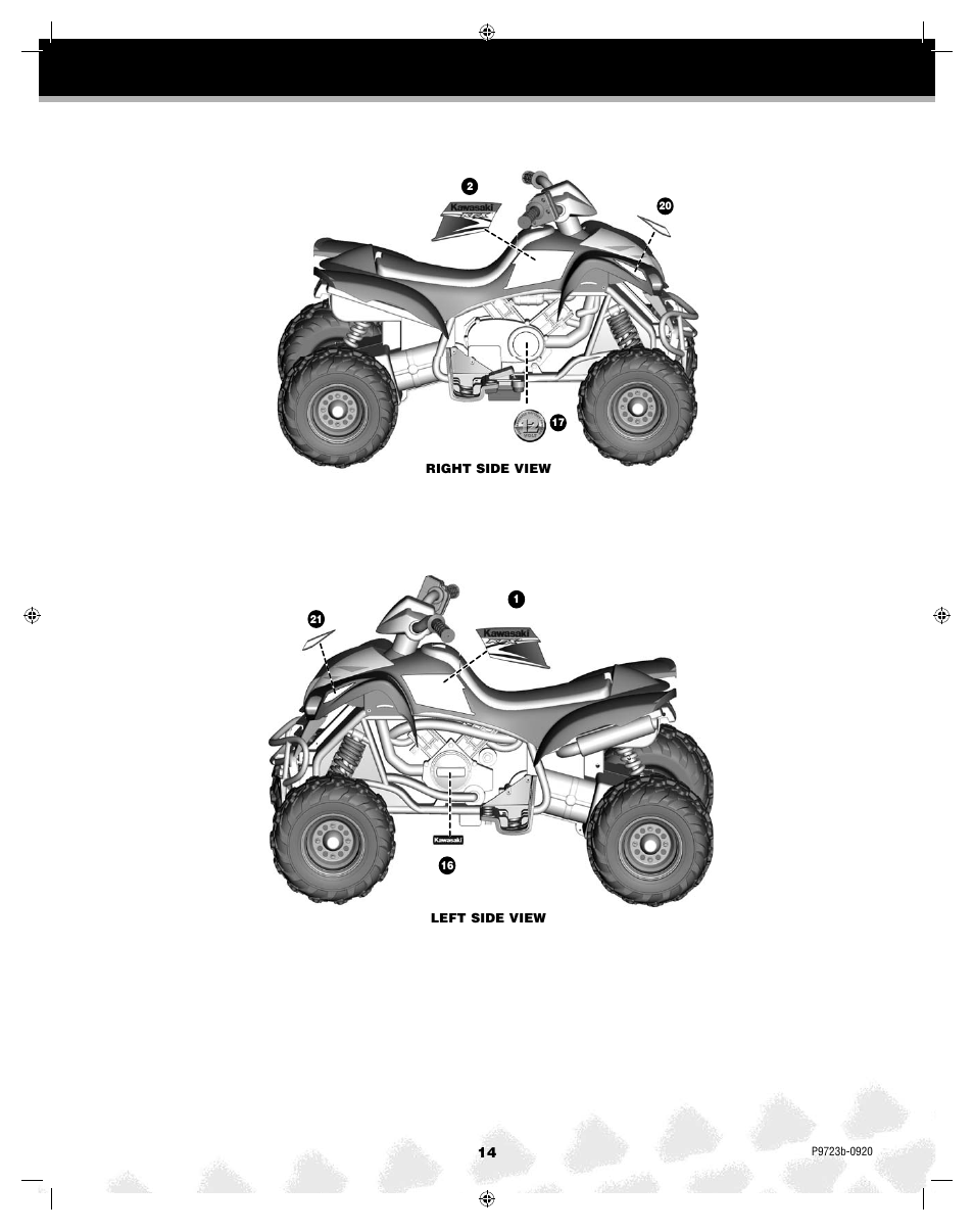 Kawasaki KFX T4872 User Manual | Page 14 / 25