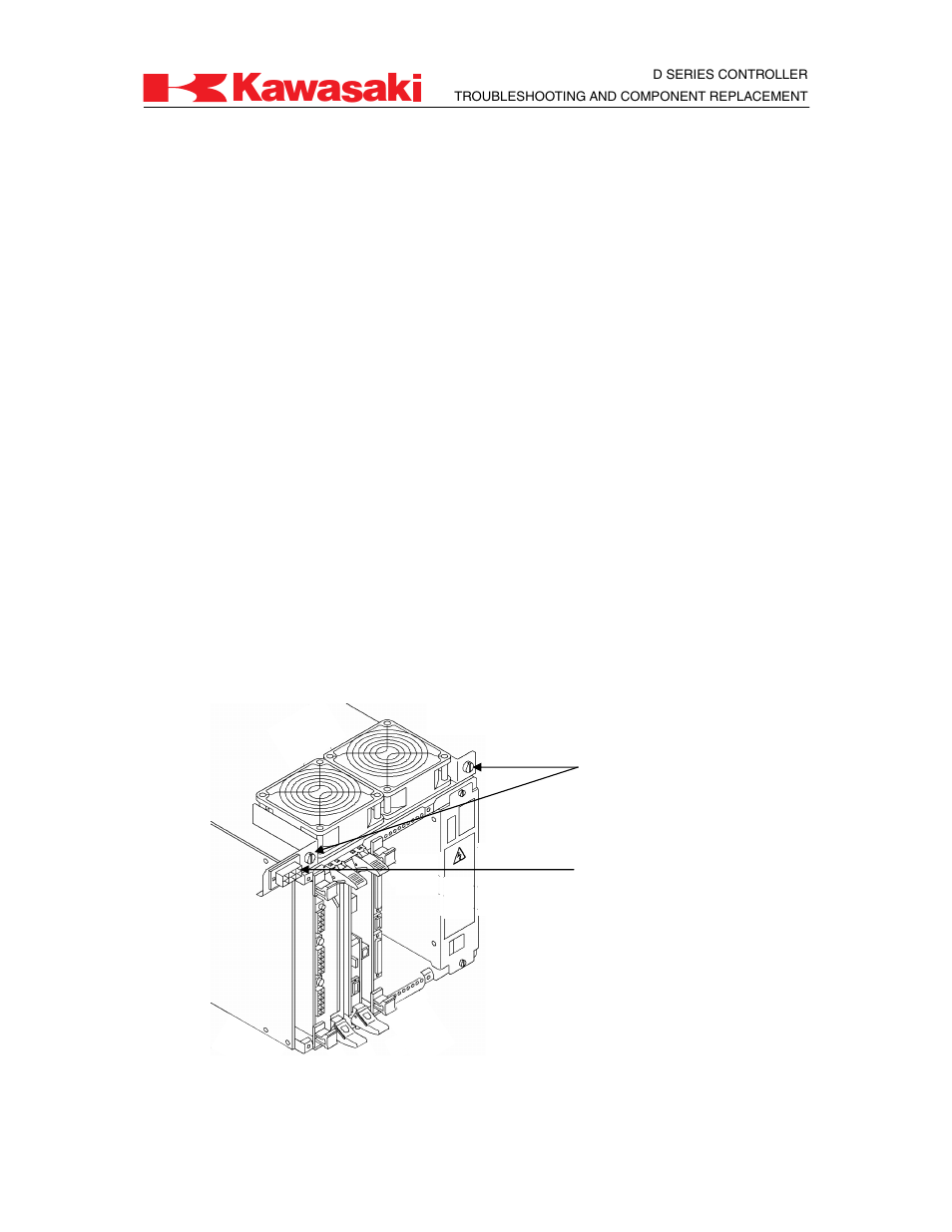 1 fan for card rack | Kawasaki D Series Controller MPVDCONTV113E-3 User Manual | Page 248 / 259