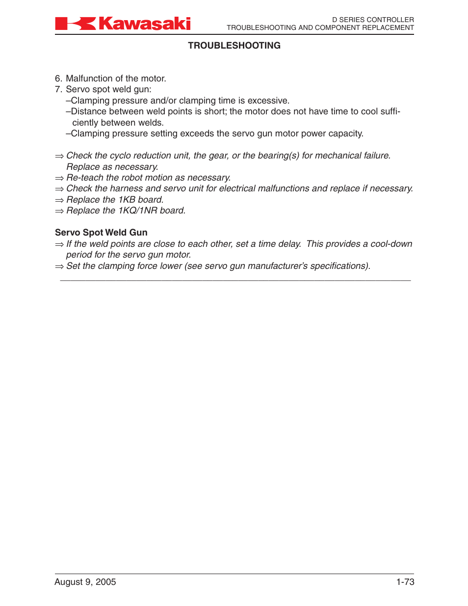 Kawasaki D Series Controller MPVDCONTV113E-3 User Manual | Page 76 / 259