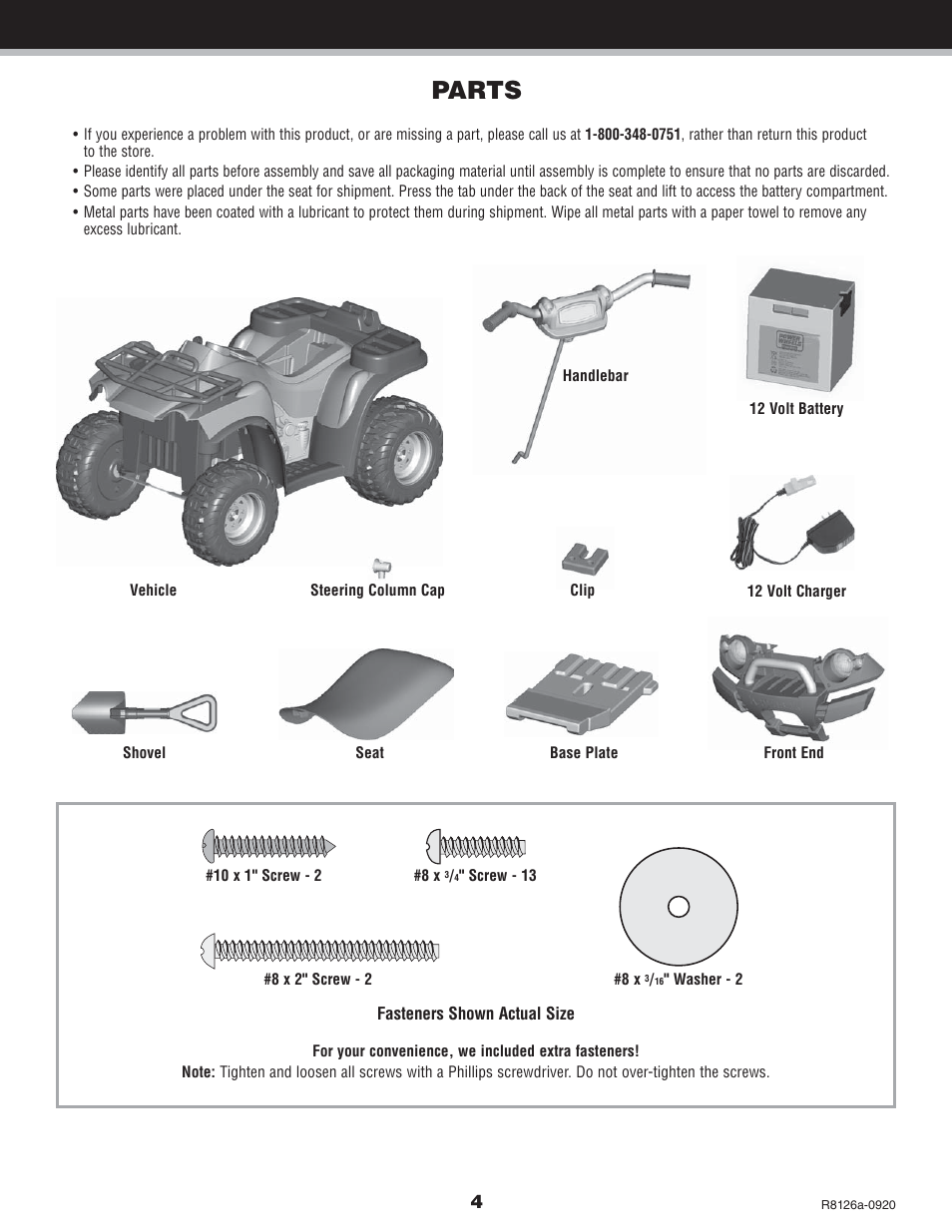 Parts | Kawasaki BRUTE FORCE R8126 User Manual | Page 4 / 20