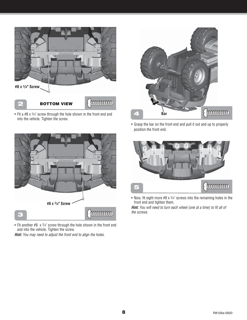 Kawasaki BRUTE FORCE R8126 User Manual | Page 8 / 20