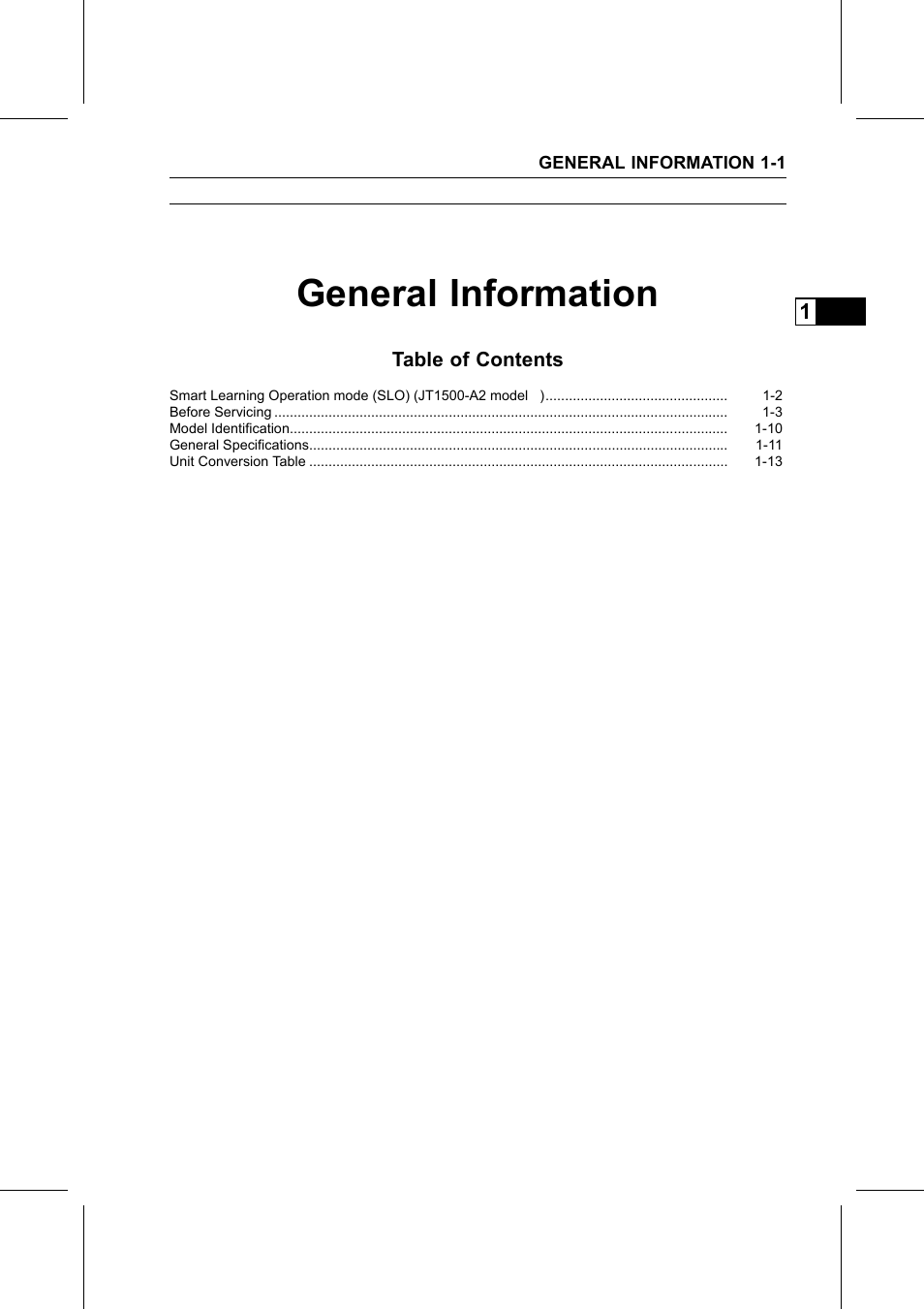 General information | Kawasaki STX-15F User Manual | Page 11 / 438