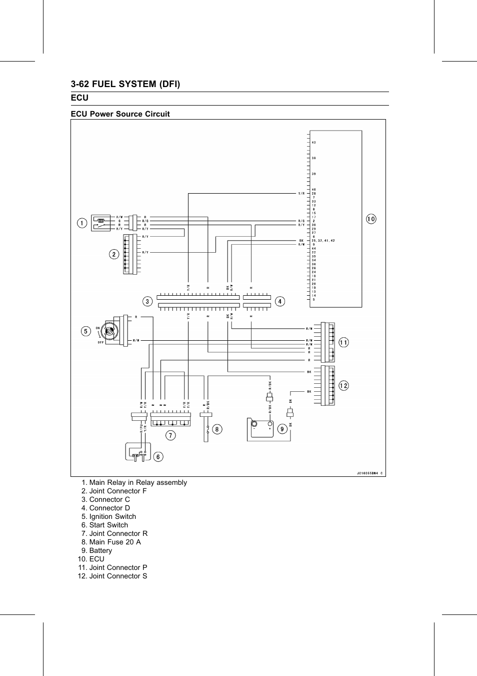 Ecu power source circuit | Kawasaki STX-15F User Manual | Page 116 / 438