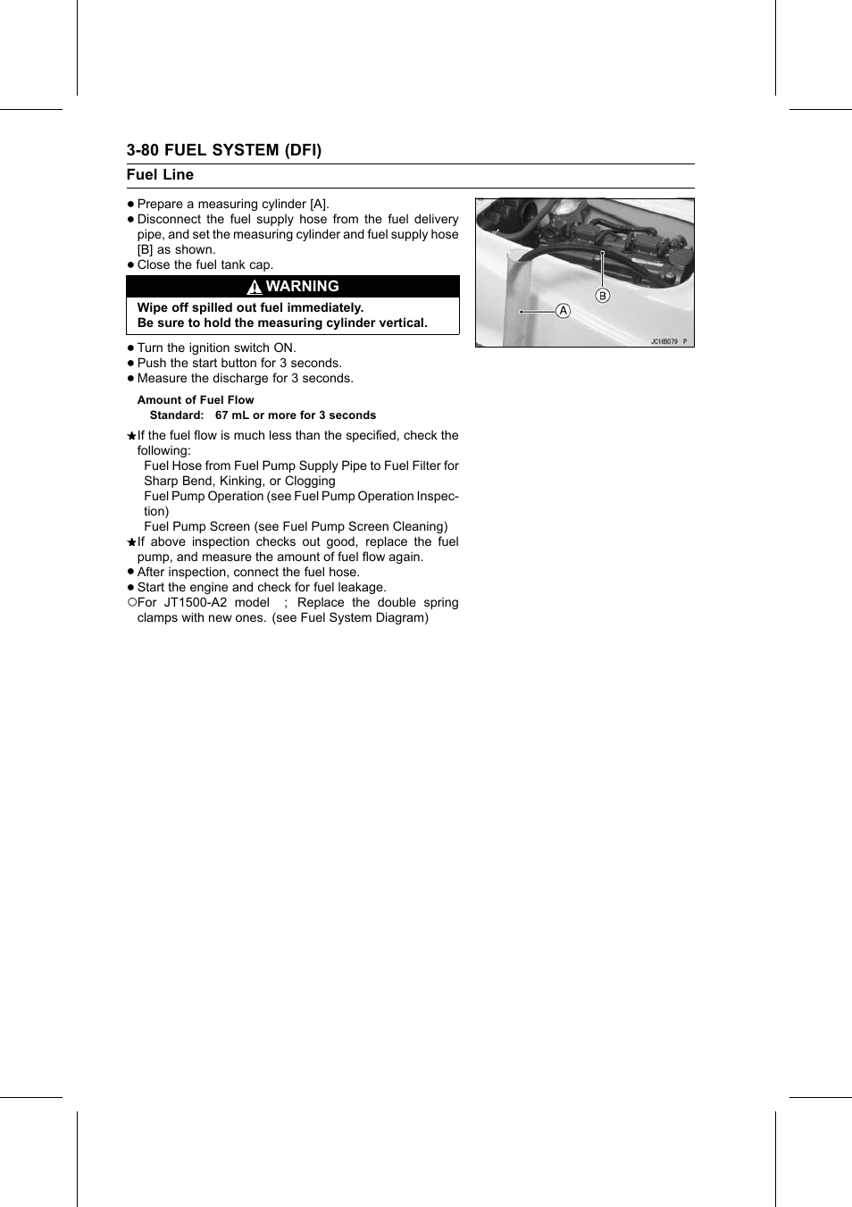 Amount of fuel flow | Kawasaki STX-15F User Manual | Page 134 / 438