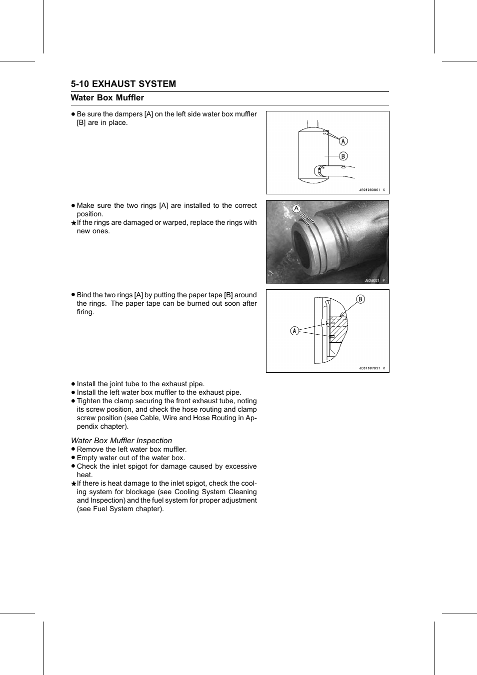 Water box muffler inspection | Kawasaki STX-15F User Manual | Page 178 / 438